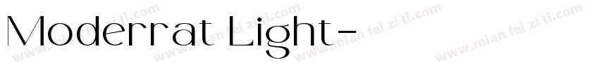 Moderrat Light字体转换
